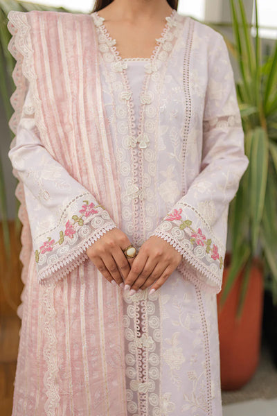 Qline by Qalamkar Stitched 3 Piece Embroidered Lawn Suit QLM24Q JK-11 NIEVE - Summer Collection