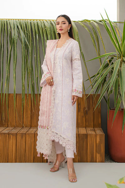 Qline by Qalamkar Stitched 3 Piece Embroidered Lawn Suit QLM24Q JK-11 NIEVE - Summer Collection