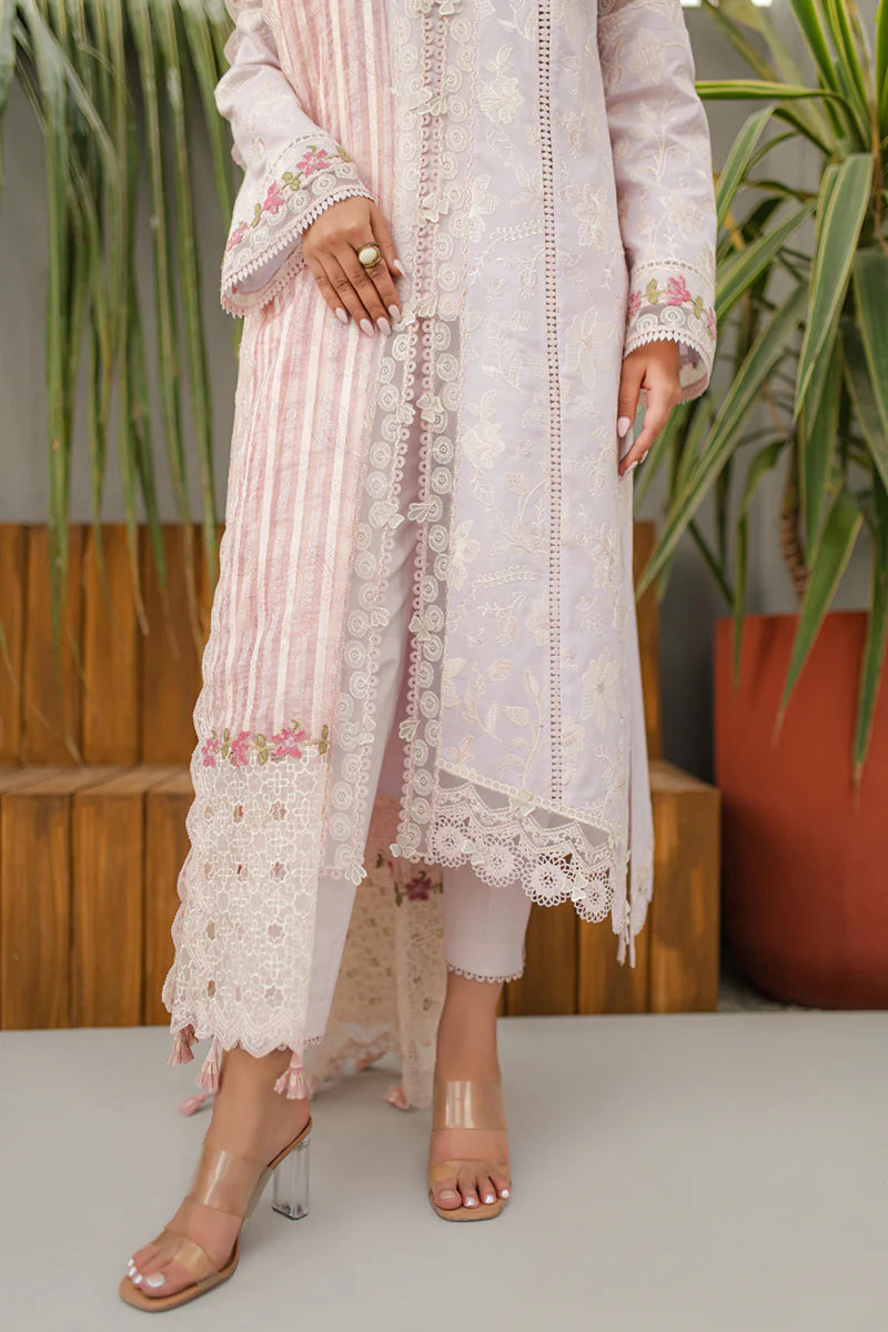 Qline by Qalamkar Stitched 3 Piece Embroidered Lawn Suit QLM24Q JK-11 NIEVE - Summer Collection