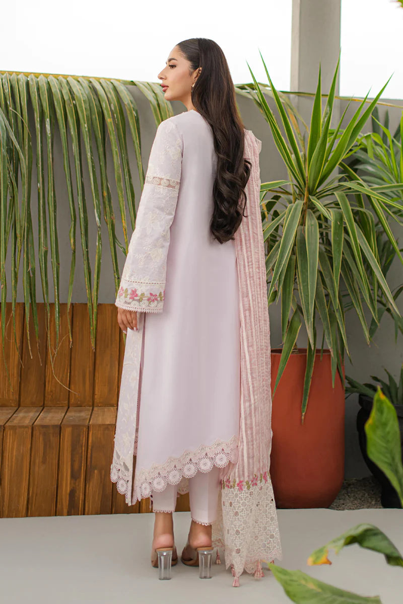 Qline by Qalamkar Stitched 3 Piece Embroidered Lawn Suit QLM24Q JK-11 NIEVE - Summer Collection