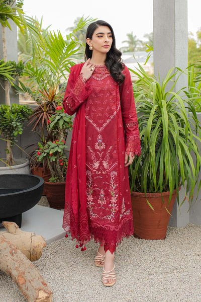 Qline by Qalamkar Stitched 3 Piece Embroidered Lawn Suit QLM24Q JK-14 MANON - Summer Collection