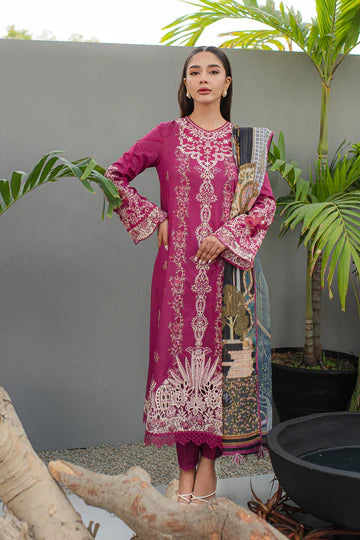 Qline by Qalamkar Stitched 3 Piece Embroidered Lawn Suit QLM24Q JK-16 SERAPHINA - Summer Collection