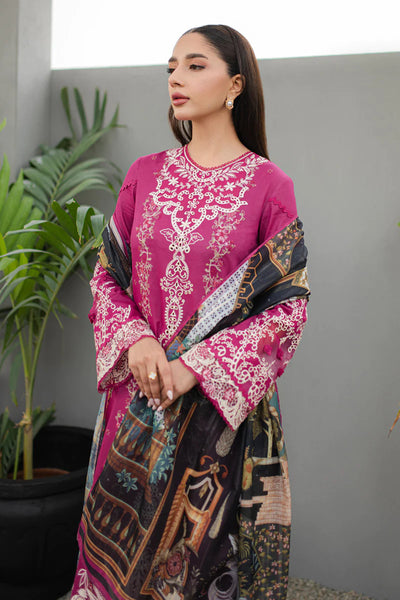 Qline by Qalamkar Stitched 3 Piece Embroidered Lawn Suit QLM24Q JK-16 SERAPHINA - Summer Collection