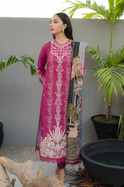 Qline by Qalamkar Stitched 3 Piece Embroidered Lawn Suit QLM24Q JK-16 SERAPHINA - Summer Collection