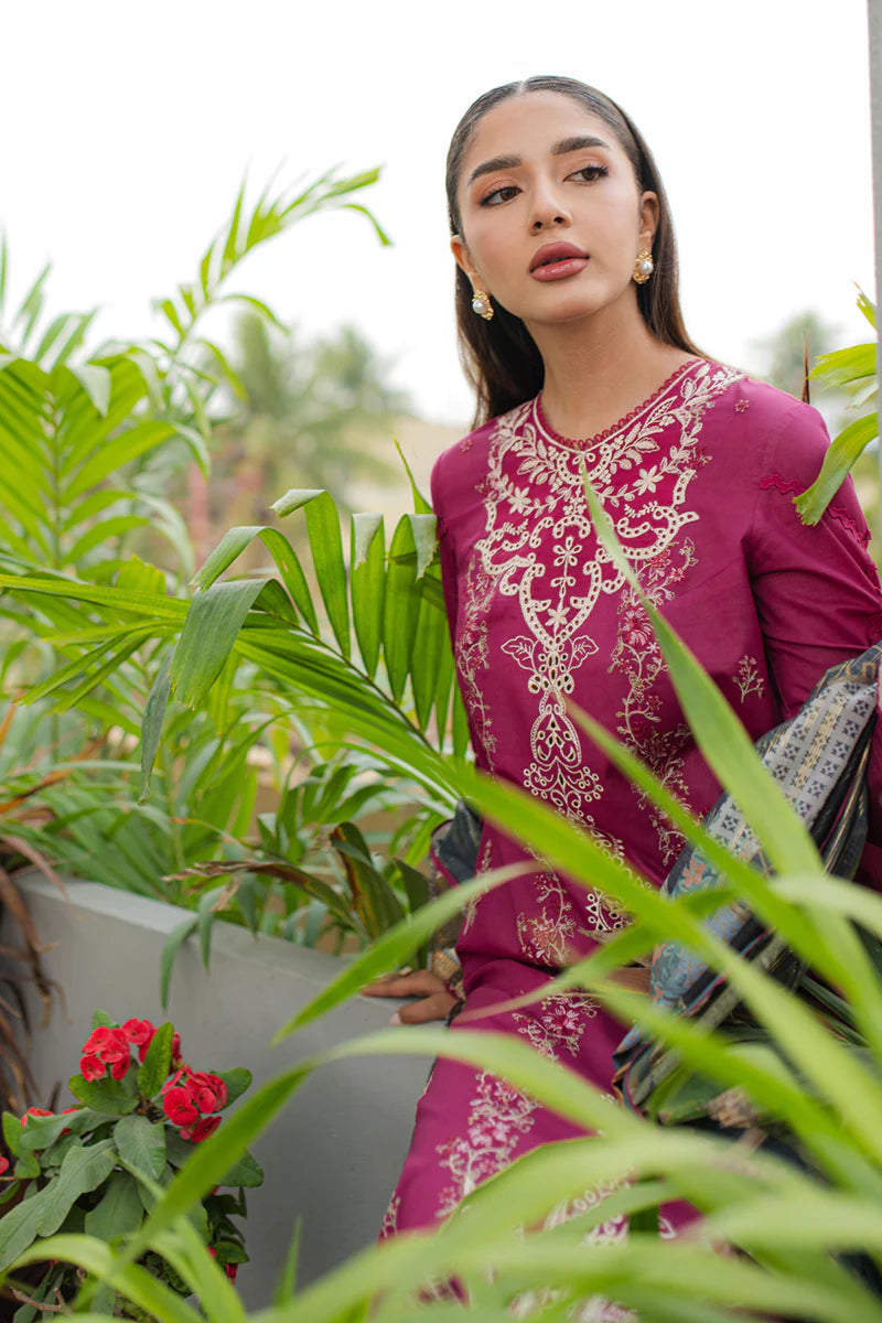 Qline by Qalamkar Stitched 3 Piece Embroidered Lawn Suit QLM24Q JK-16 SERAPHINA - Summer Collection