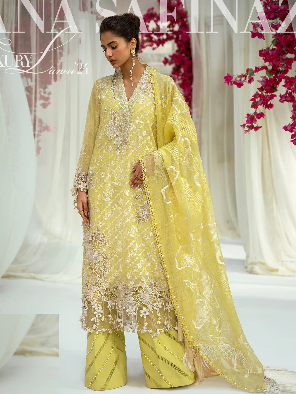 Sana Safinaz Stitched 3 Piece Embroidered Suit SS24UL 10a - Luxury Collection