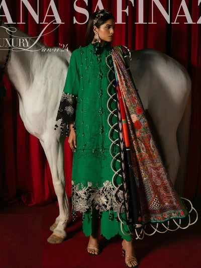 Sana Safinaz Stitched 3 Piece Embroidered Suit SS24UL 01B - Luxury Collection