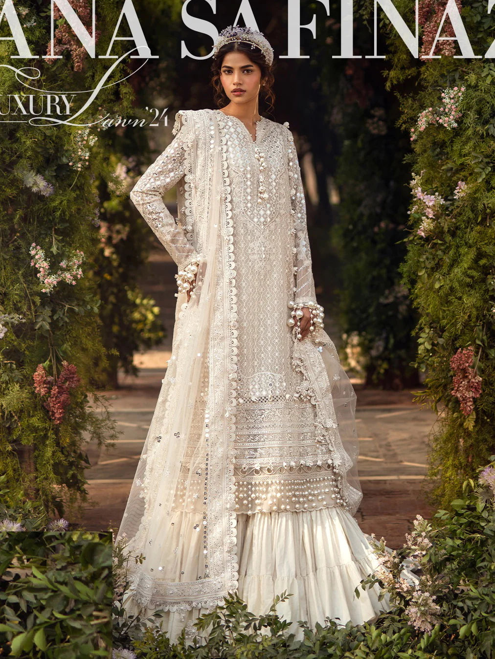 Sana Safinaz Stitched 3 Piece Embroidered Suit SS24UL 02A - Luxury Collection