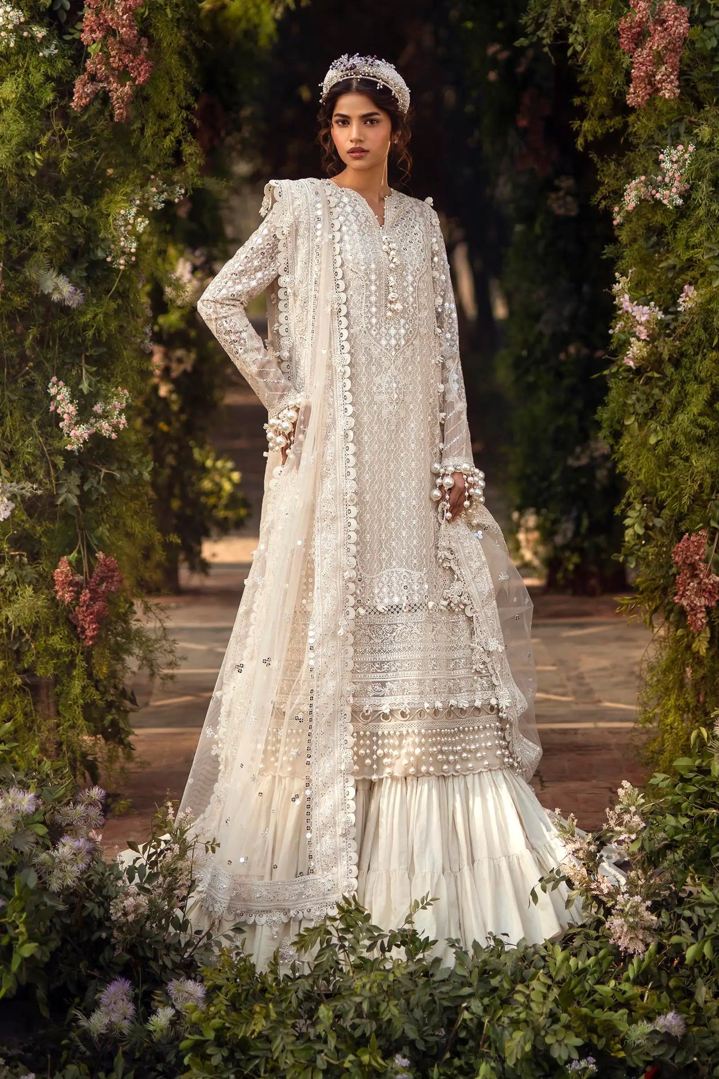 Sana Safinaz Stitched 3 Piece Embroidered Suit SS24UL 02A - Luxury Collection