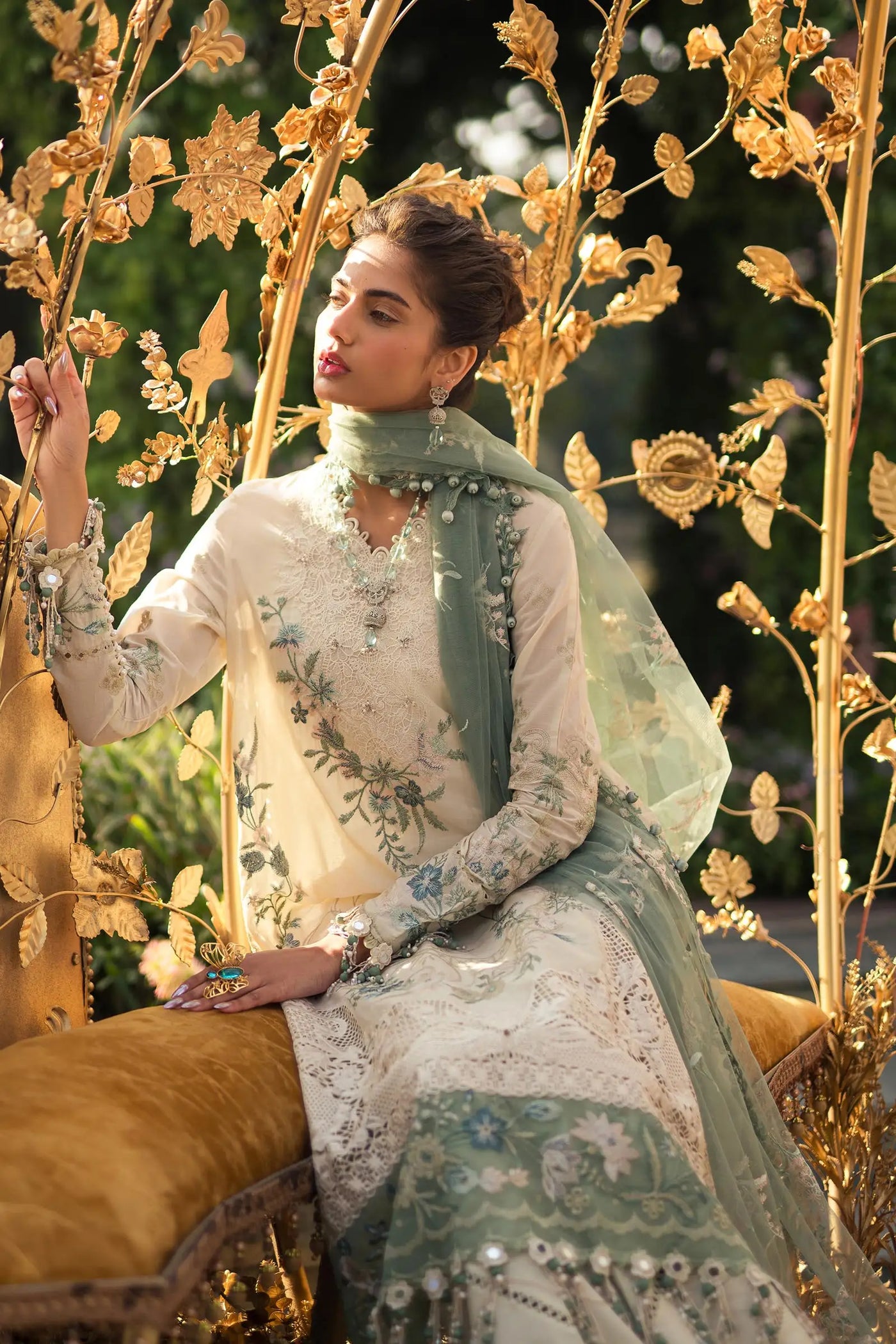 Sana Safinaz Stitched 3 Piece Embroidered Suit SS24UL 03A - Luxury Collection