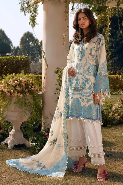 Sana Safinaz Stitched 3 Piece Embroidered Suit SS24UL 04A - Luxury Collection