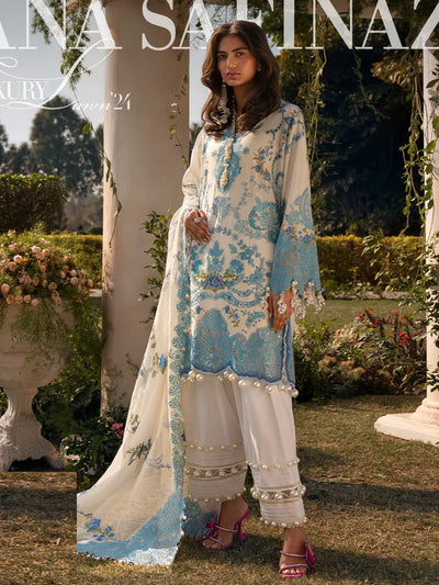 Sana Safinaz Stitched 3 Piece Embroidered Suit SS24UL 04A - Luxury Collection