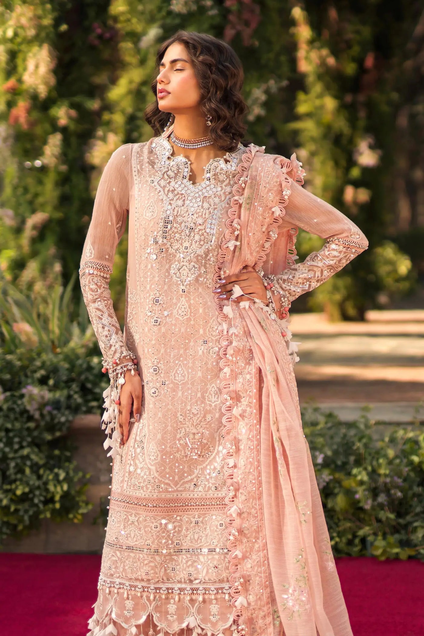 Sana Safinaz Stitched 3 Piece Embroidered Suit SS24UL 06A - Luxury Collection