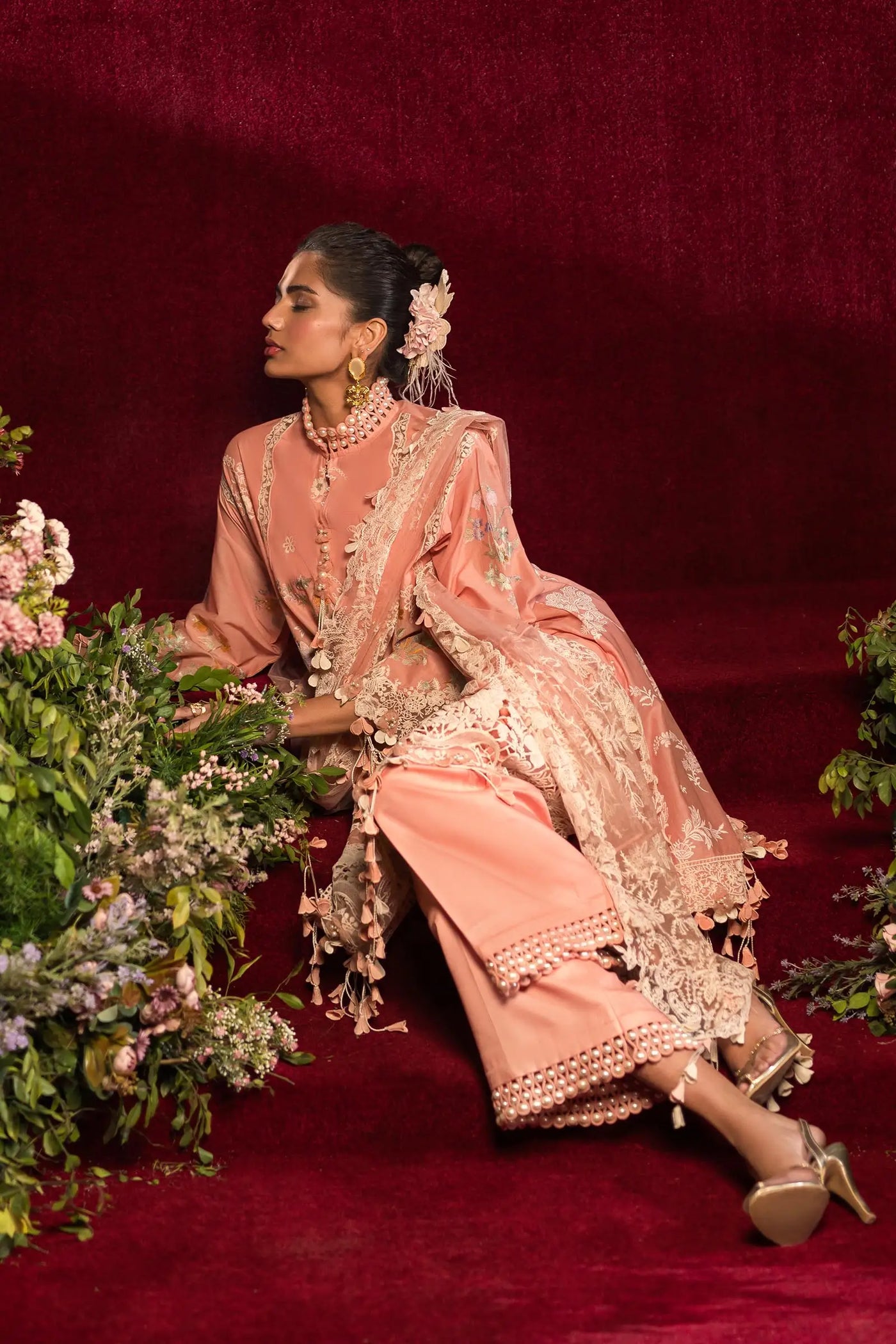 Sana Safinaz Stitched 3 Piece Embroidered Suit SS24UL 07A - Luxury Collection