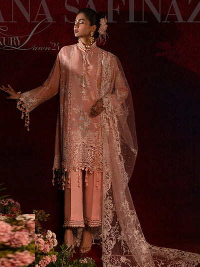 Sana Safinaz Stitched 3 Piece Embroidered Suit SS24UL 07A - Luxury Collection