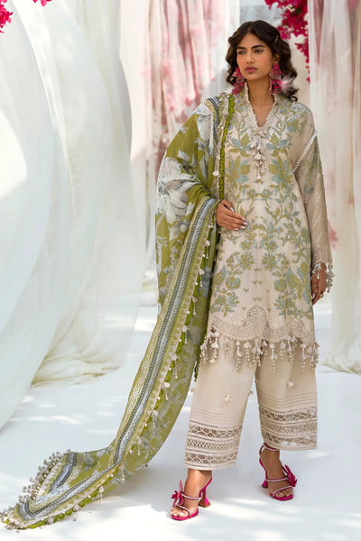 Sana Safinaz Stitched 3 Piece Embroidered Suit SS24UL 08A - Luxury Collection