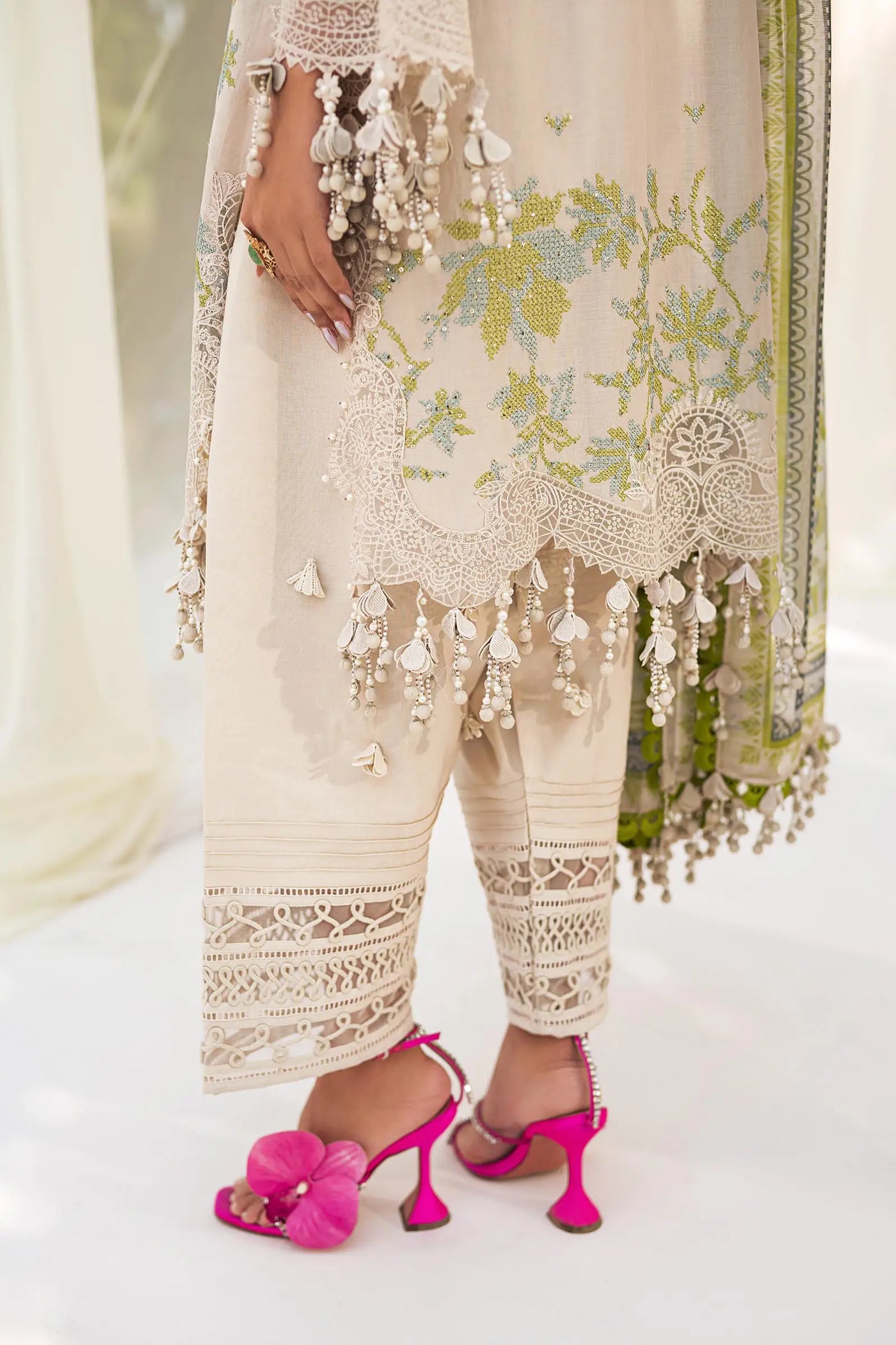 Sana Safinaz Stitched 3 Piece Embroidered Suit SS24UL 08A - Luxury Collection