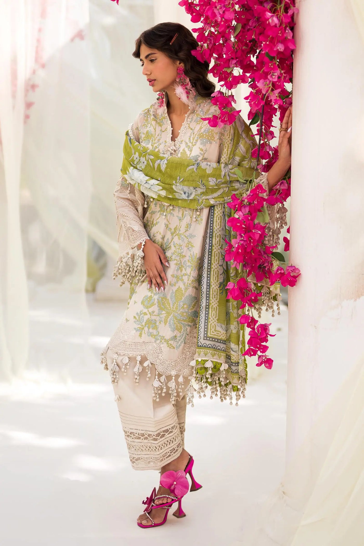 Sana Safinaz Stitched 3 Piece Embroidered Suit SS24UL 08A - Luxury Collection