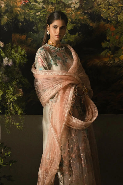 Sana Safinaz Stitched 3 Piece Embroidered Suit SS24UL 09B - Luxury Collection