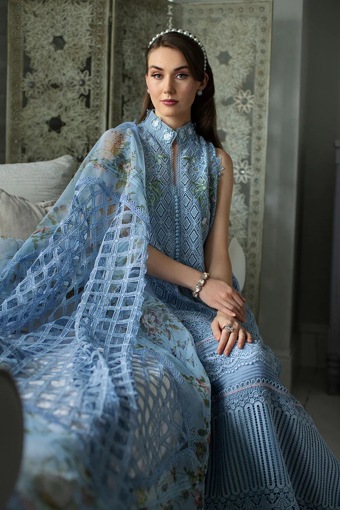 Sobia Nazir Stitched 3 Piece Embroidered Suit SN24ELL 06A - Luxury Collection