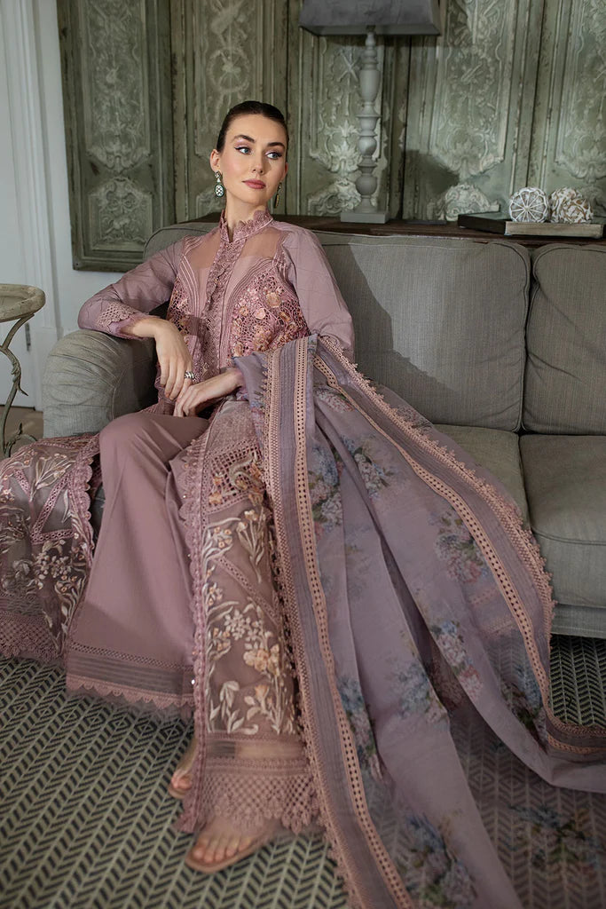 Sobia Nazir Stitched 3 Piece Embroidered Suit SN24ELL 10B - Luxury Collection