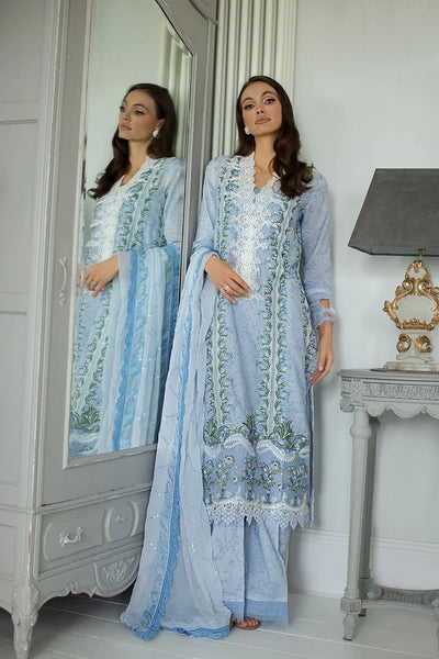 Sobia Nazir Stitched 3 Piece Embroidered Suit SN24ELL 13A - Luxury Collection