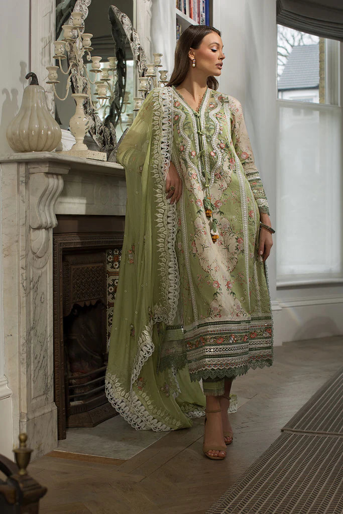 Sobia Nazir Stitched 3 Piece Embroidered Suit SN24ELL 14A - Luxury Collection