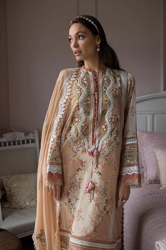 Sobia Nazir Stitched 3 Piece Embroidered Suit SN24ELL 14B - Luxury Collection