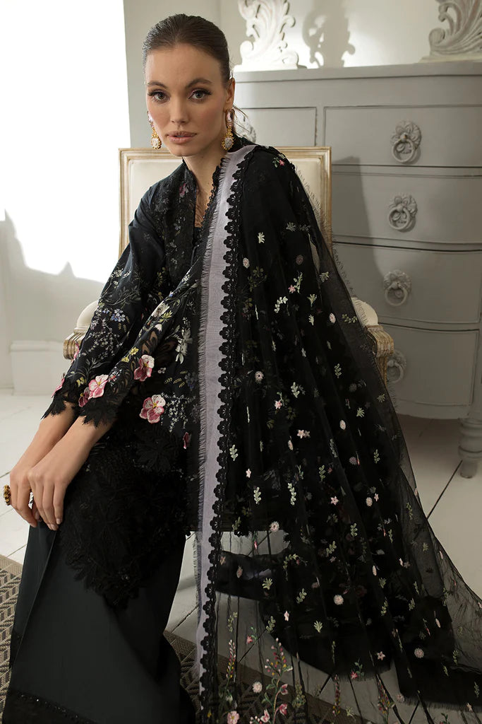 Sobia Nazir Stitched 3 Piece Embroidered Suit SN24ELL 15A - Luxury Collection