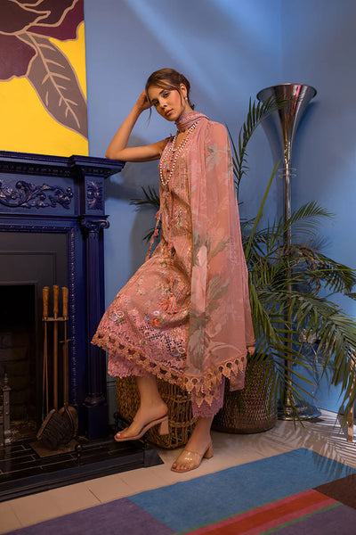 Vital By Sobia Nazir Stitched 3 Piece Embroidered Lawn Suit SN24V 4A - Eid Summer Collection