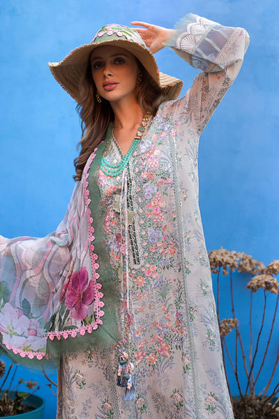 Vital By Sobia Nazir Stitched 3 Piece Embroidered Lawn Suit SN24V 8A - Eid Summer Collection